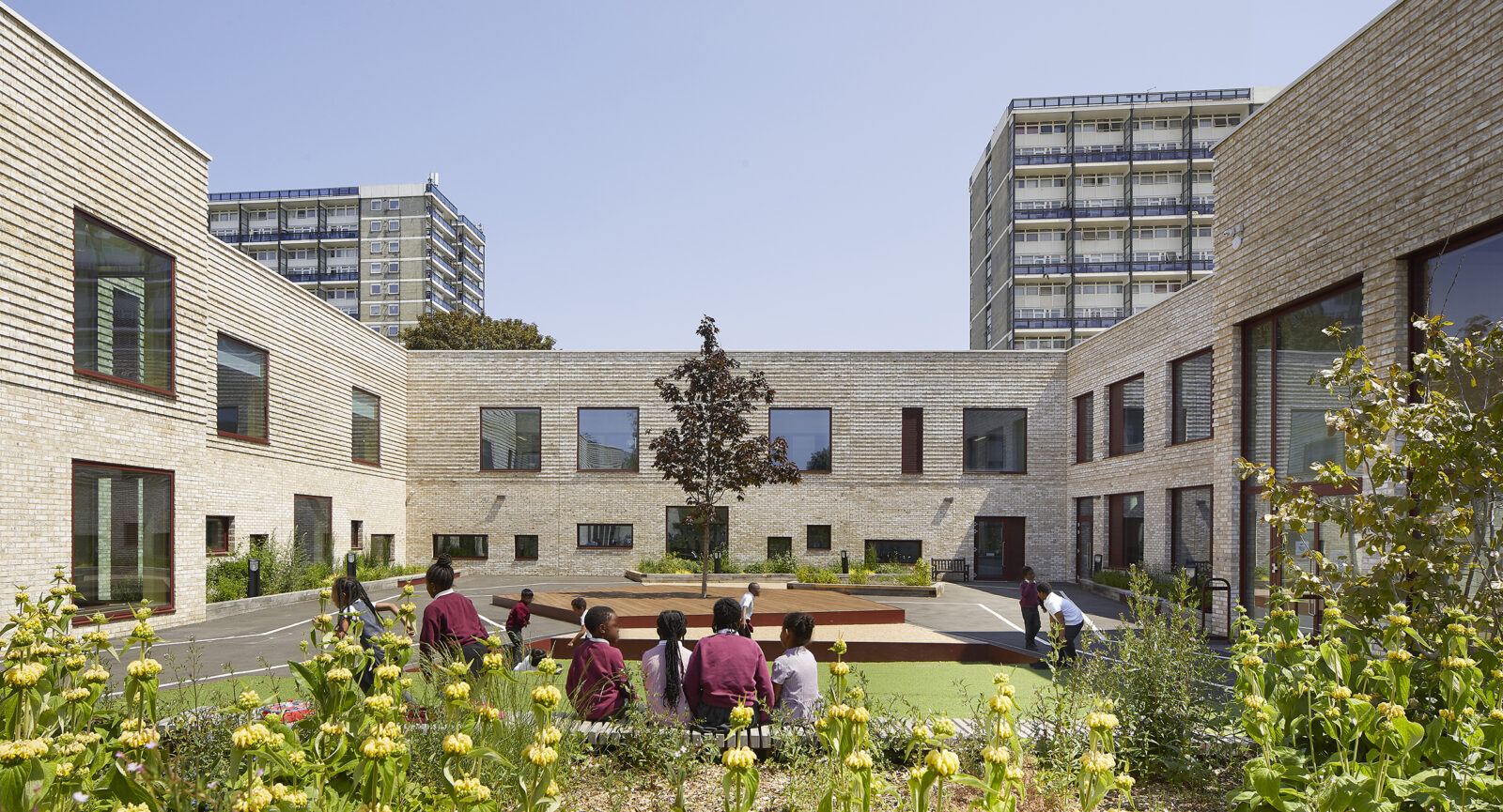 A school in a garden